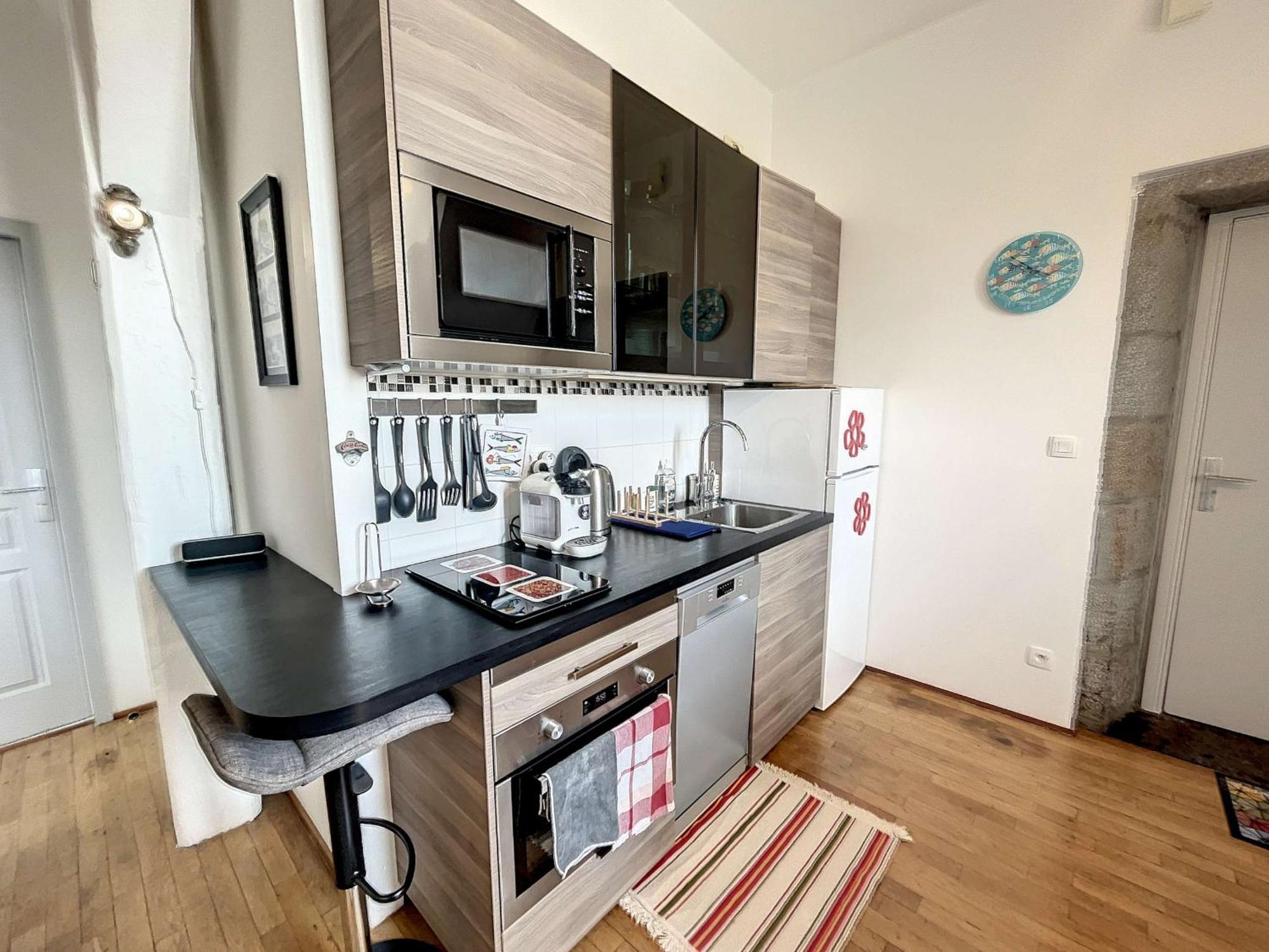 Appartement Cosy, 200M Plage, Parking Prive, Wifi - Fr-1-361-18 Granville Exteriör bild